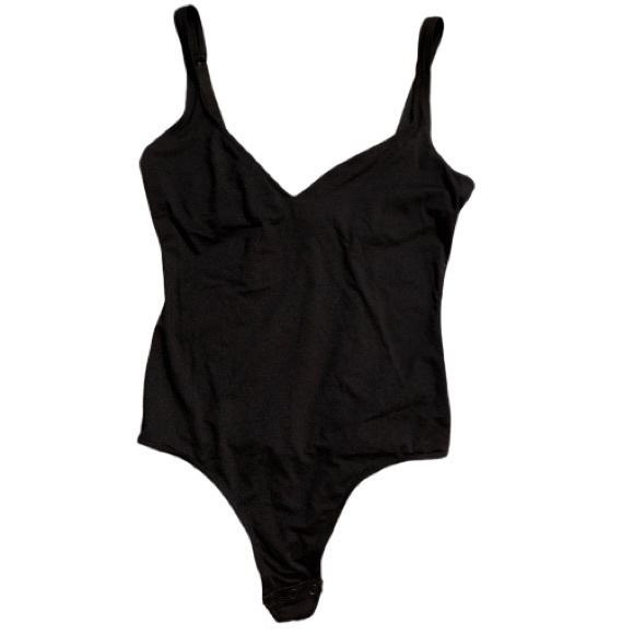 Cosabella Woman’s Satin Thong Bodysuit size Small in black - Picture 1 of 10